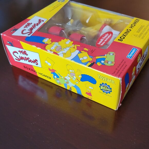 NEW Homer Simpson Playmates Boxing Homer Figure Toyfare Wizard The Simpsons NWT - Picture 3 of 7